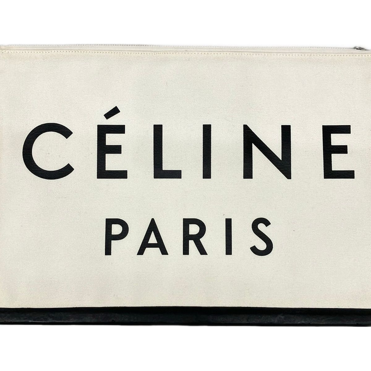 Celine Clutch Ivory Black — view 8
