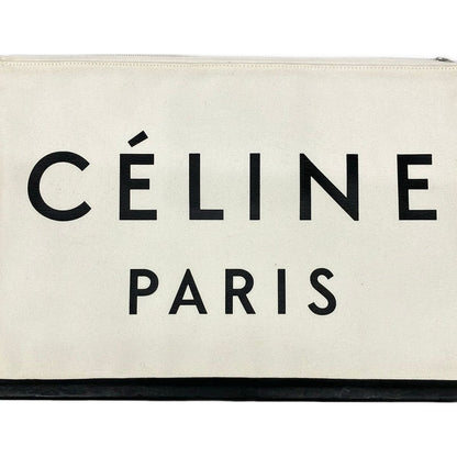 Celine Clutch Ivory Black — view 8