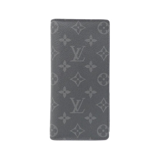 Louis Vuitton Monogram Eclipse Portefeuille Brazza Wallet