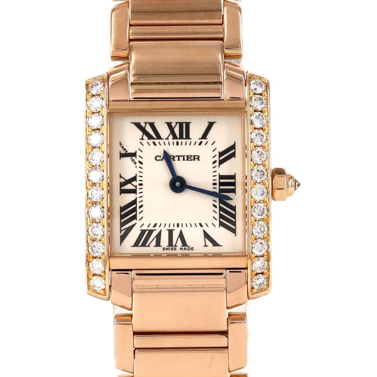 Cartier Tank Francaise SM PG D PG RG Quartz Watch