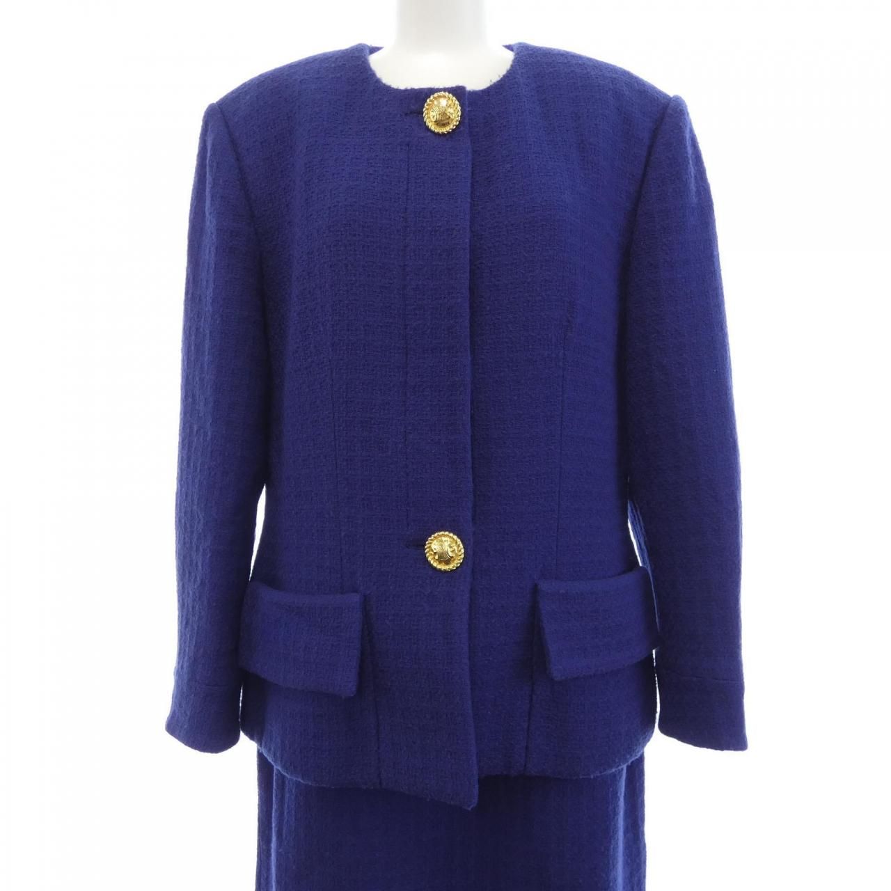 Celine Vintage Suit Navy
