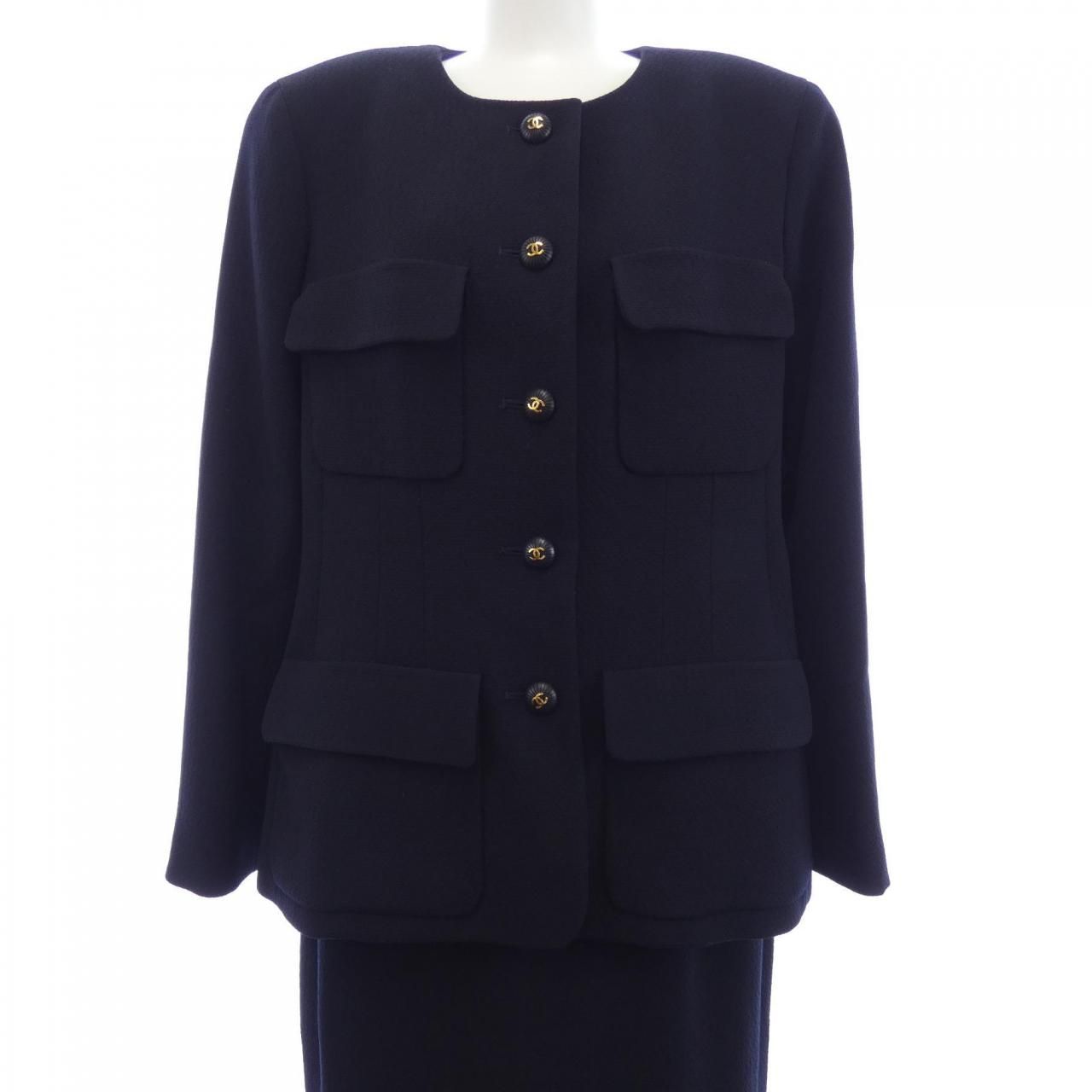 Chanel Vintage Suit Navy
