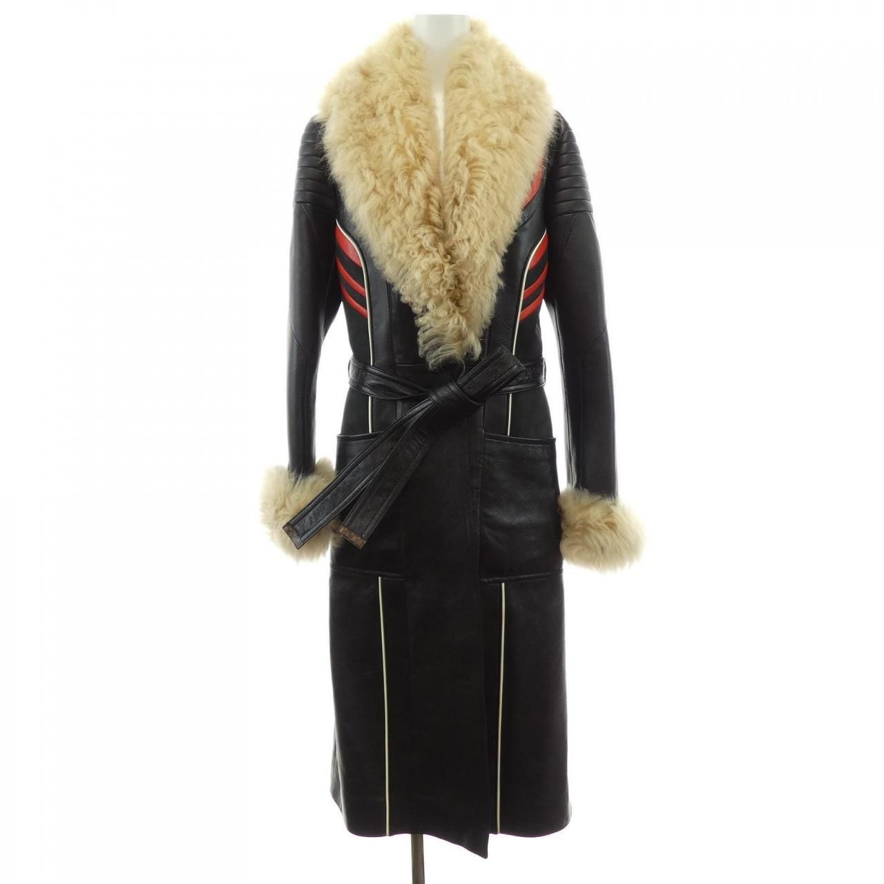Louis Vuitton Leather Coat
