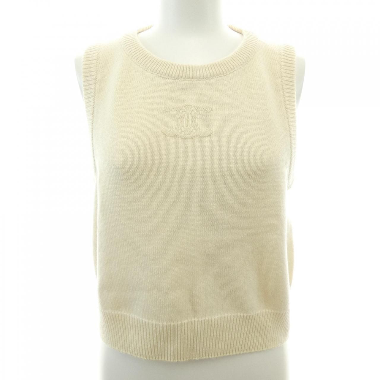 Celine Sleeveless Top Triomphe Jacquard Vest