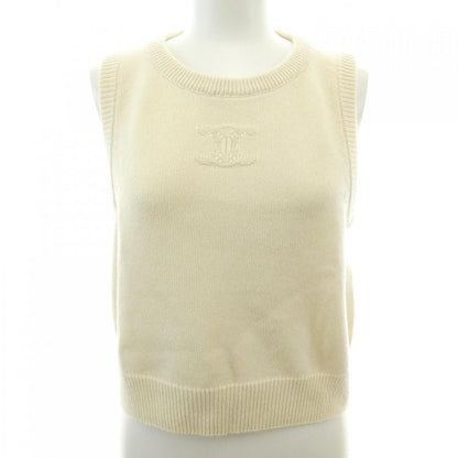 Celine Sleeveless Top Triomphe Jacquard Vest