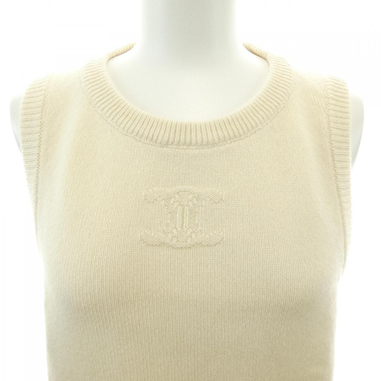 Celine Sleeveless Top Triomphe Jacquard Vest — view 5