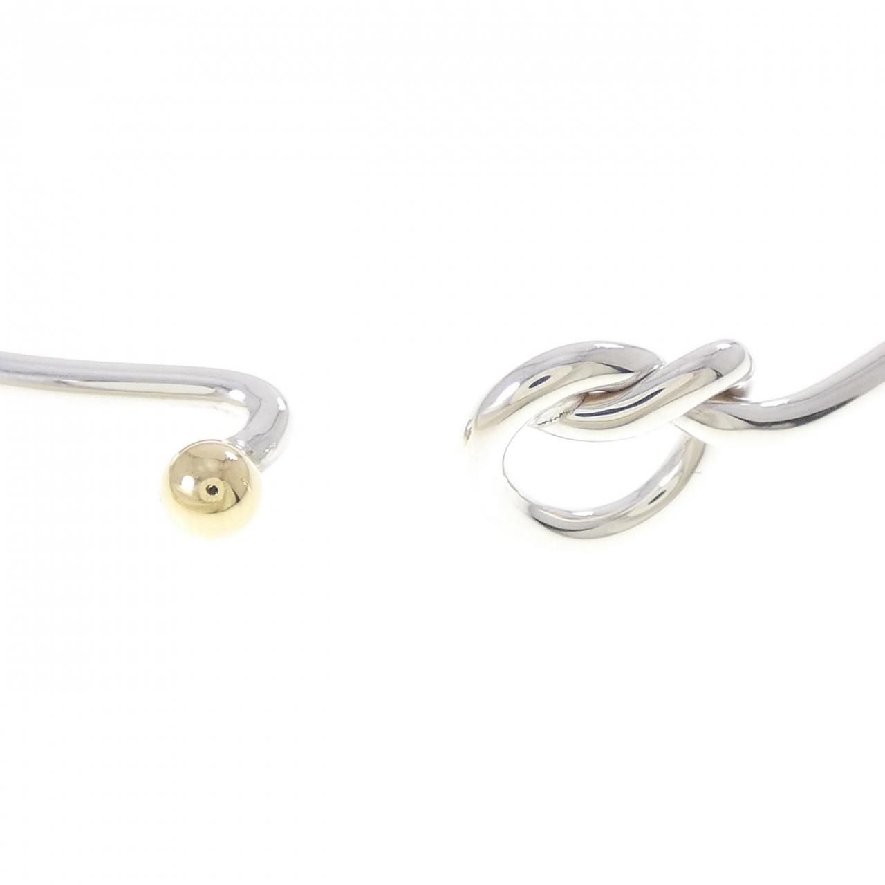 Tiffany & Co Vintage Flat Wire Hook Eye Bangle Bracelet — view 3