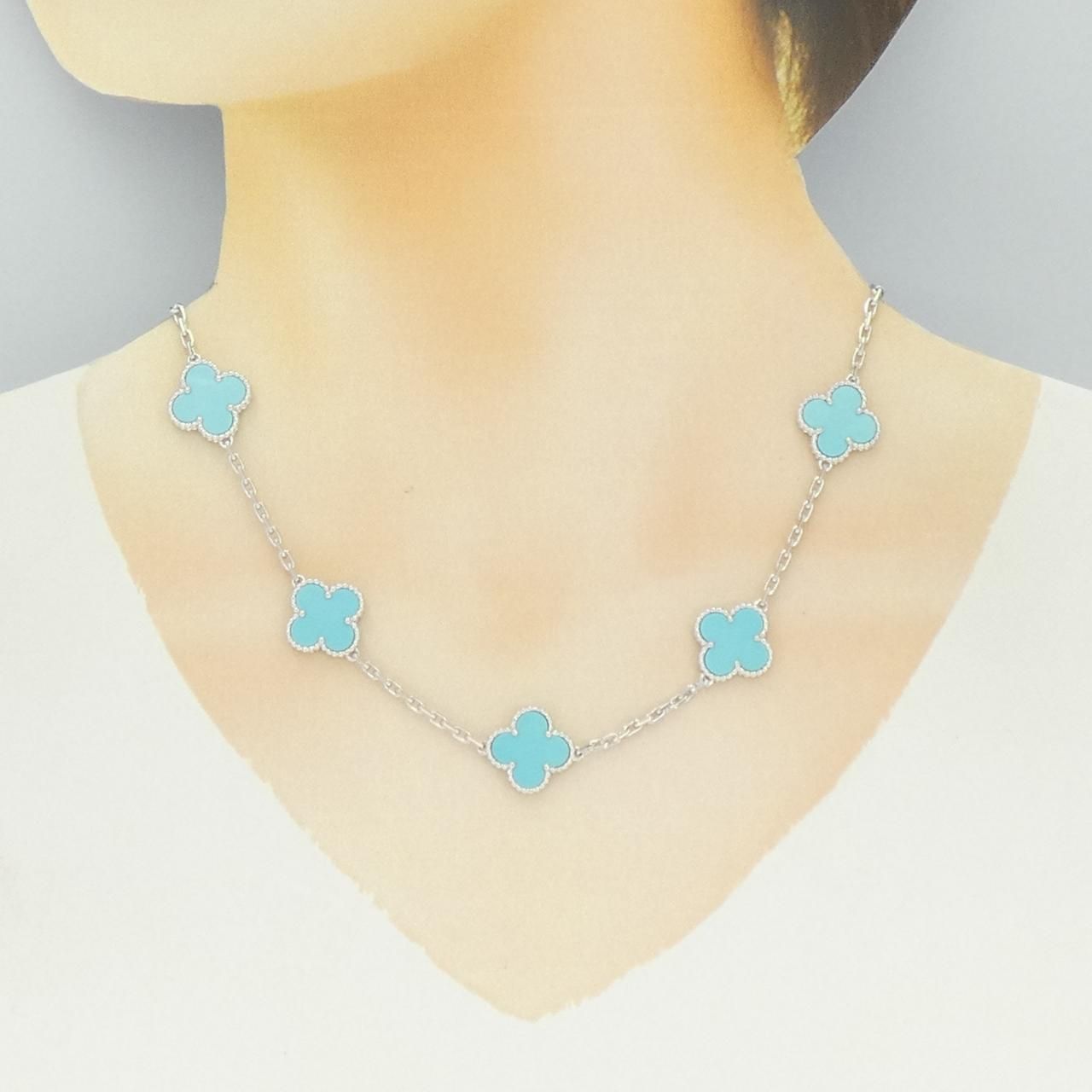 Van Cleef & Arpels Vintage Alhambra 10 Motifs Necklace — view 5