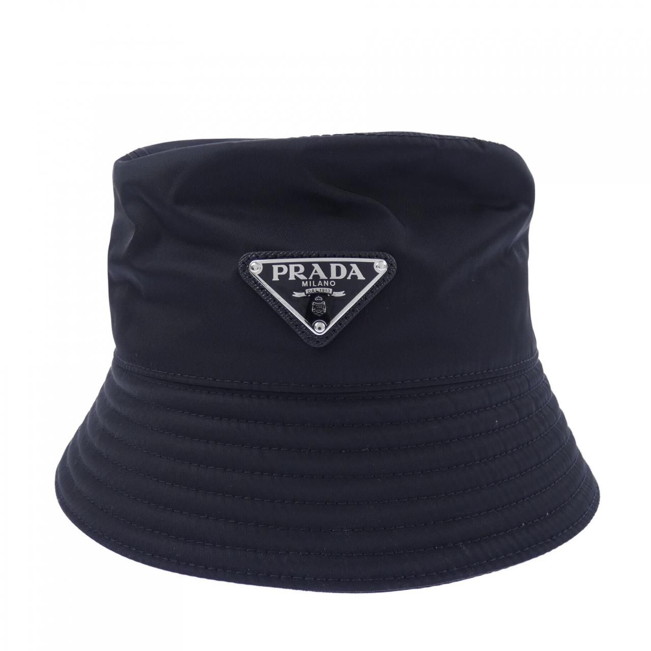Prada Triangle Logo Bucket Hat — view 2