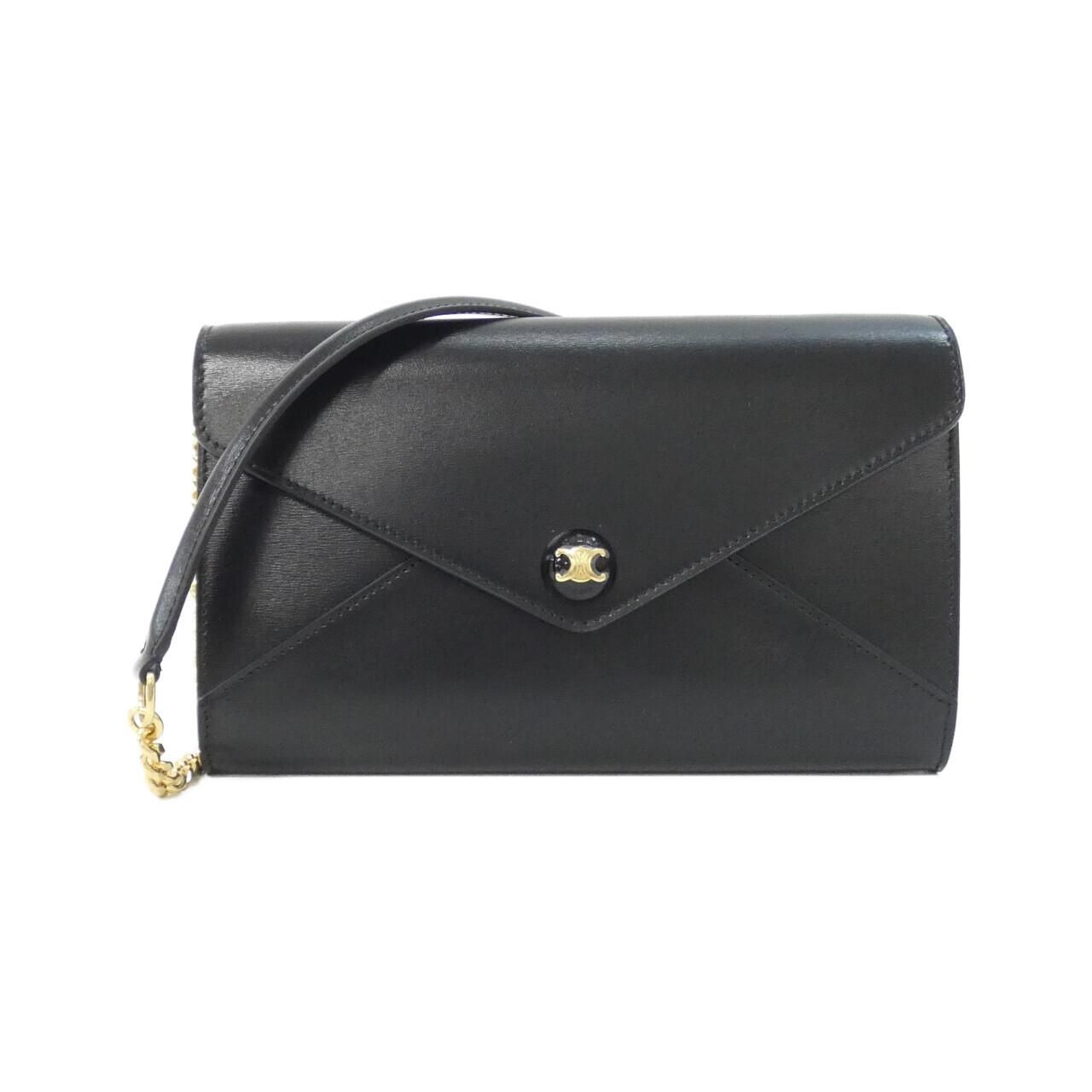 Celine Chain Shoulder Bag Black