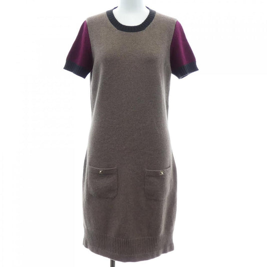 Chanel Turnlock Dress Brown