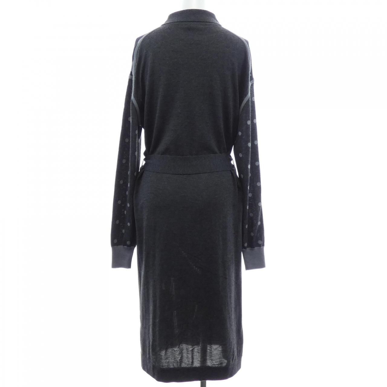 Hermes Clic Clac a Pois Twill Lane Dress — view 2