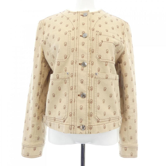Hermes Series Button Collarless Jacket