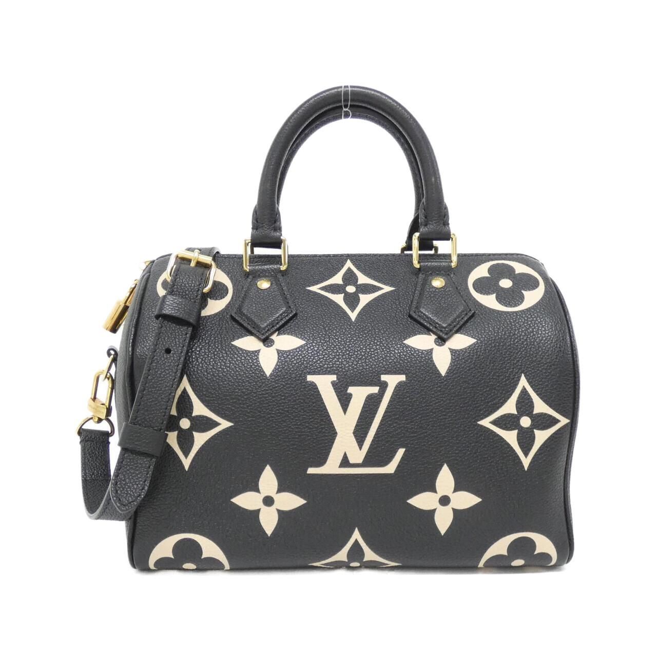 Louis Vuitton Bicolor Monogram Empreinte Speedy Bandouliere 25 cm Boston Bag