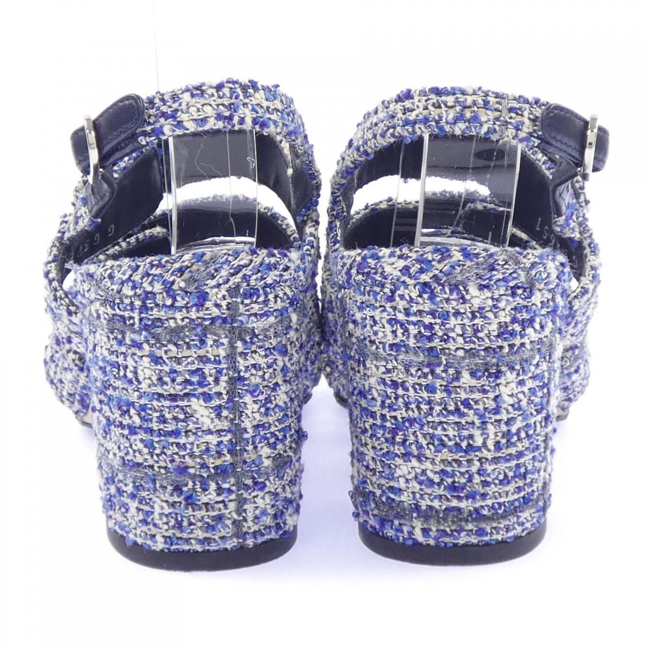 Chanel Sandals Blue — view 5
