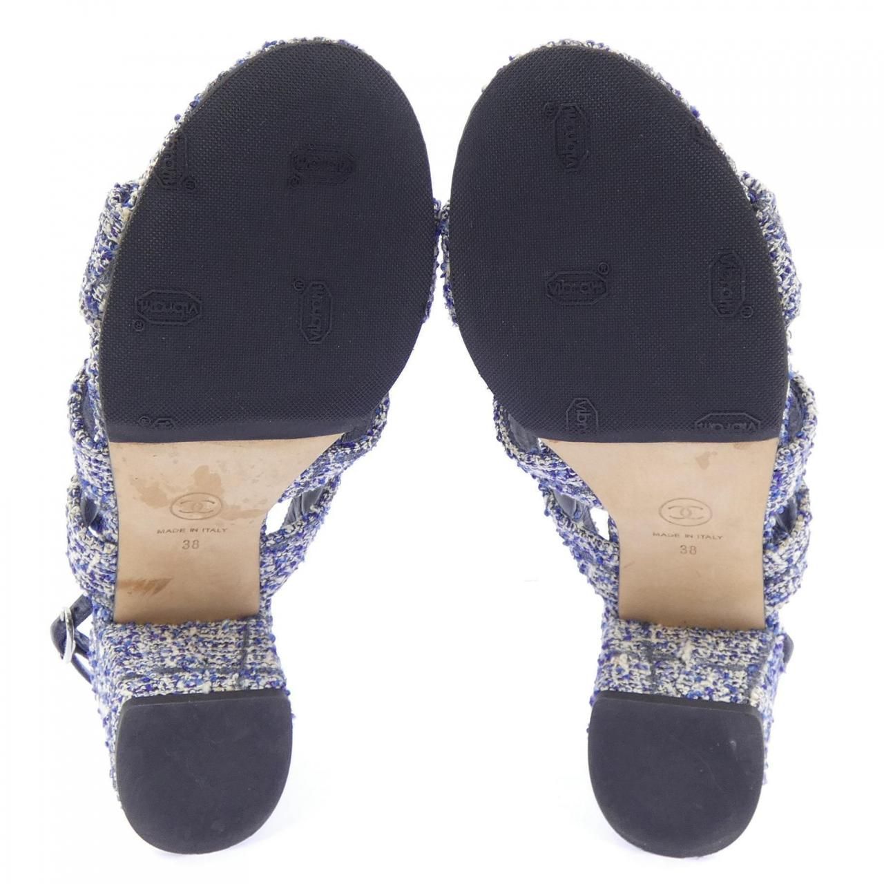 Chanel Sandals Blue — view 4
