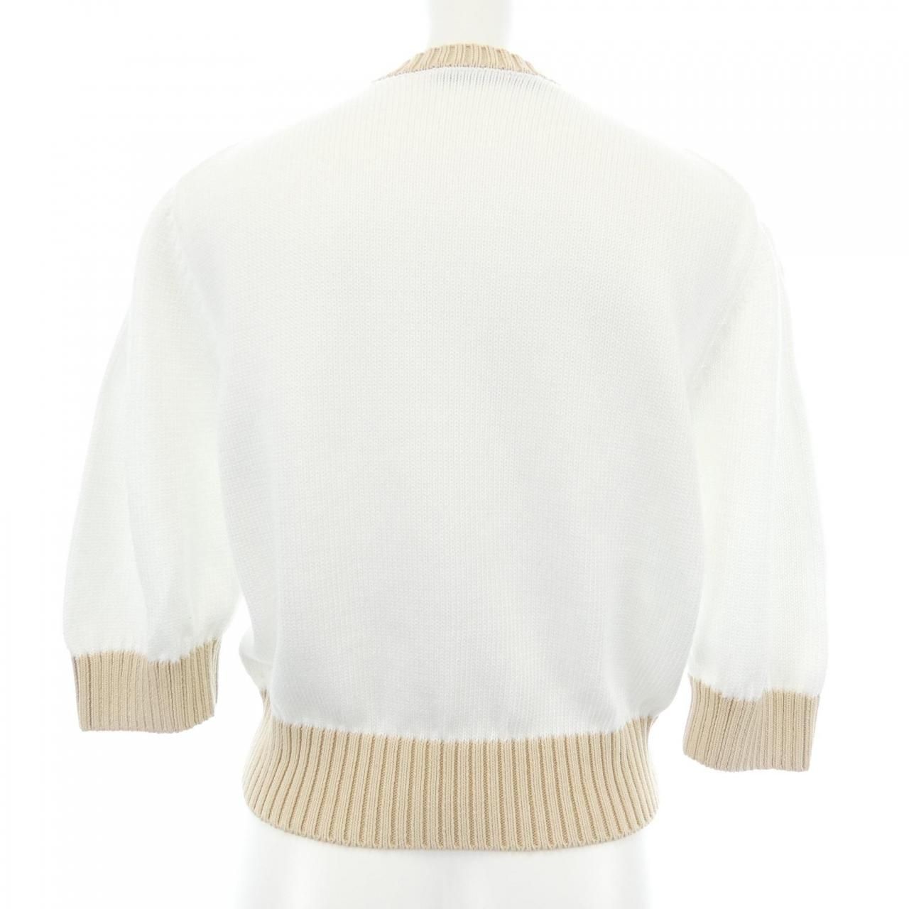 Prada Cotton Crew Neck Sweater Knit — view 2