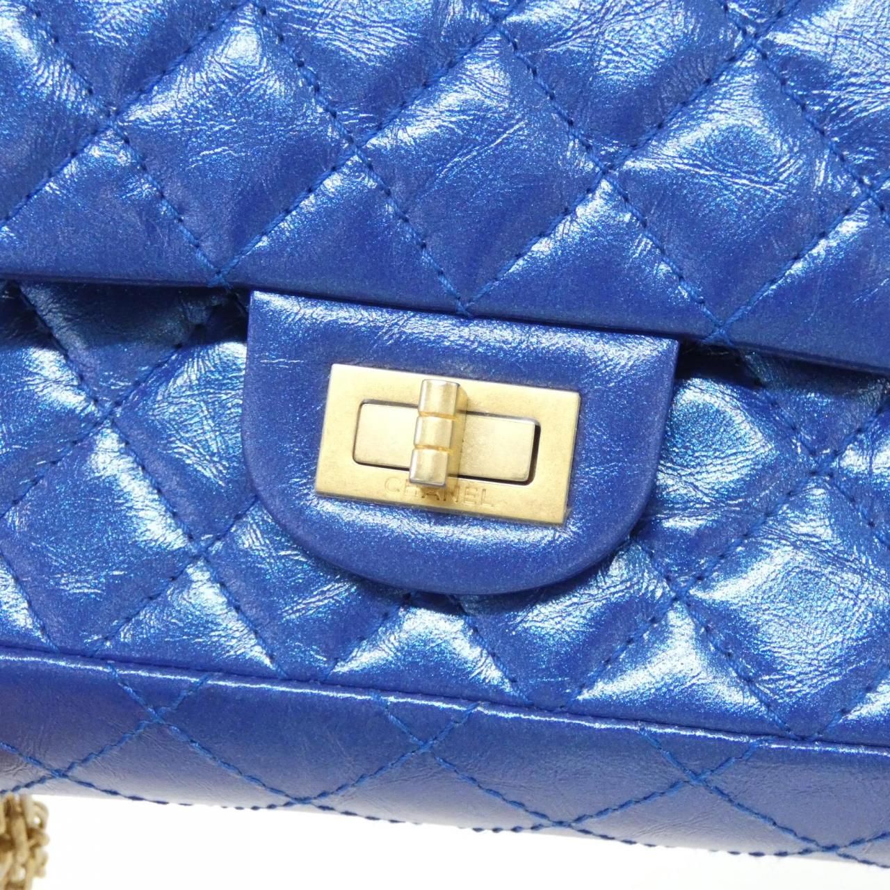 Chanel Shoulder Bag Blue — view 4