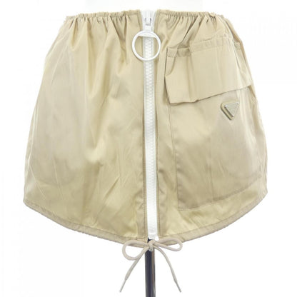 Prada Triangle Logo Skirt