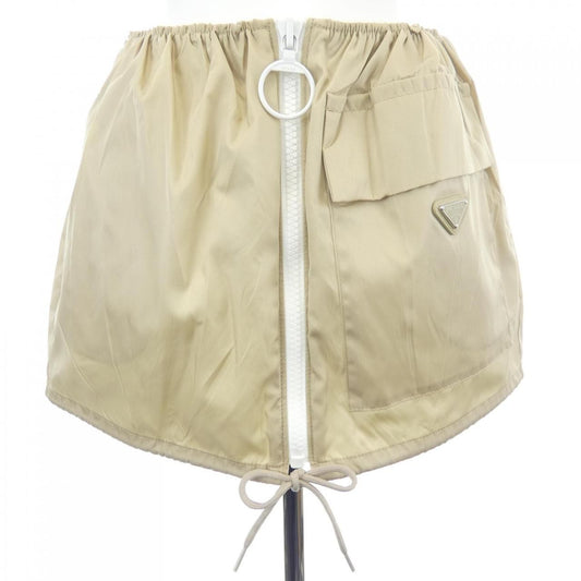 Prada Triangle Logo Skirt
