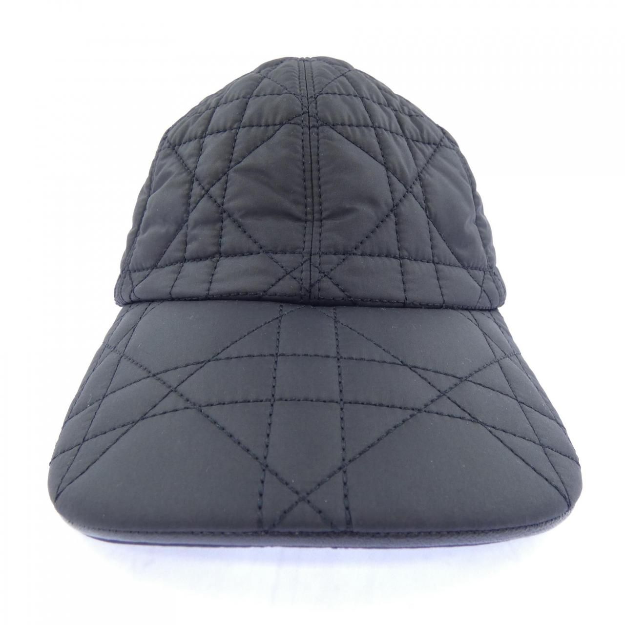 Dior D-player Cannage Quilted Cap Hat — view 2