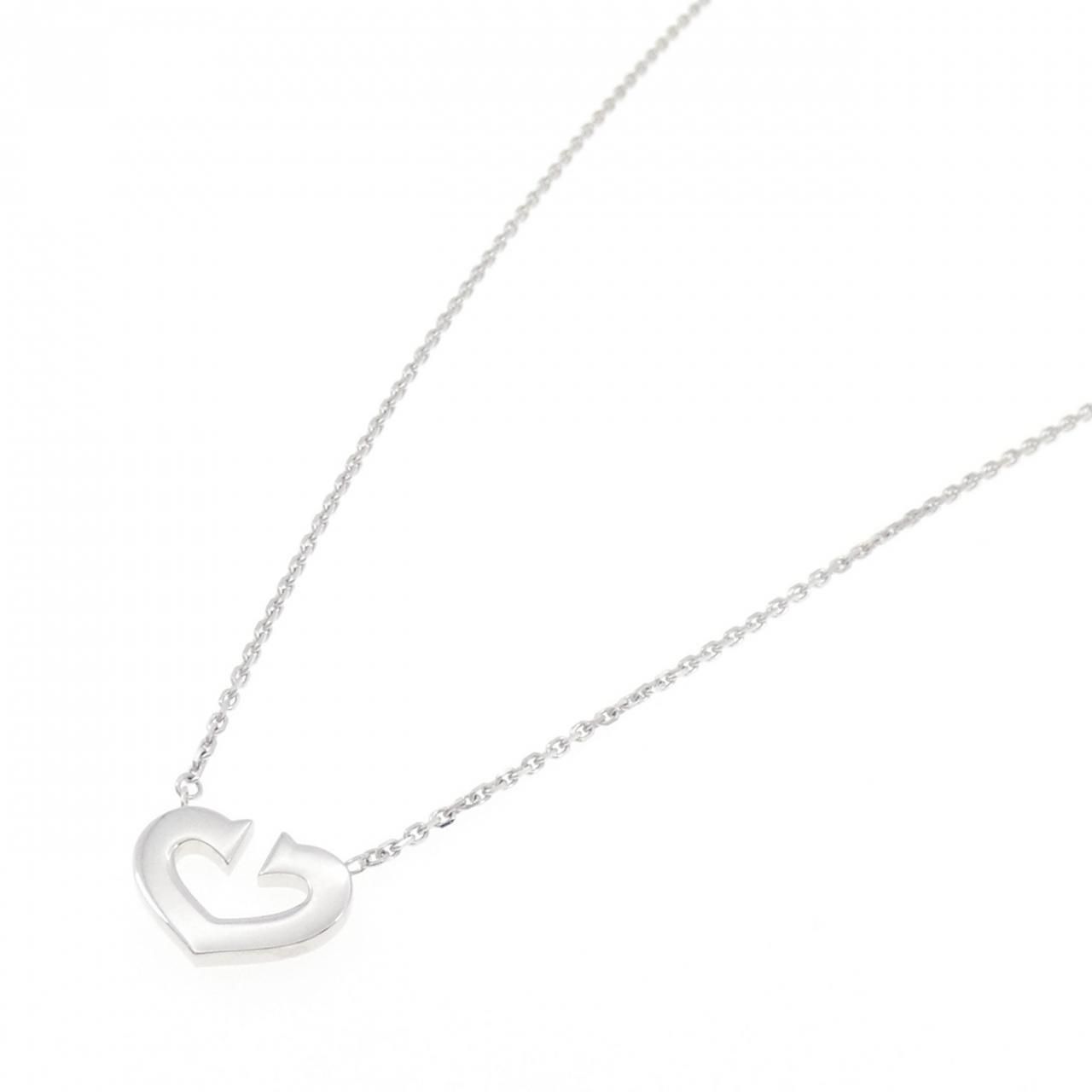 Cartier C Necklace White Gold — view 2