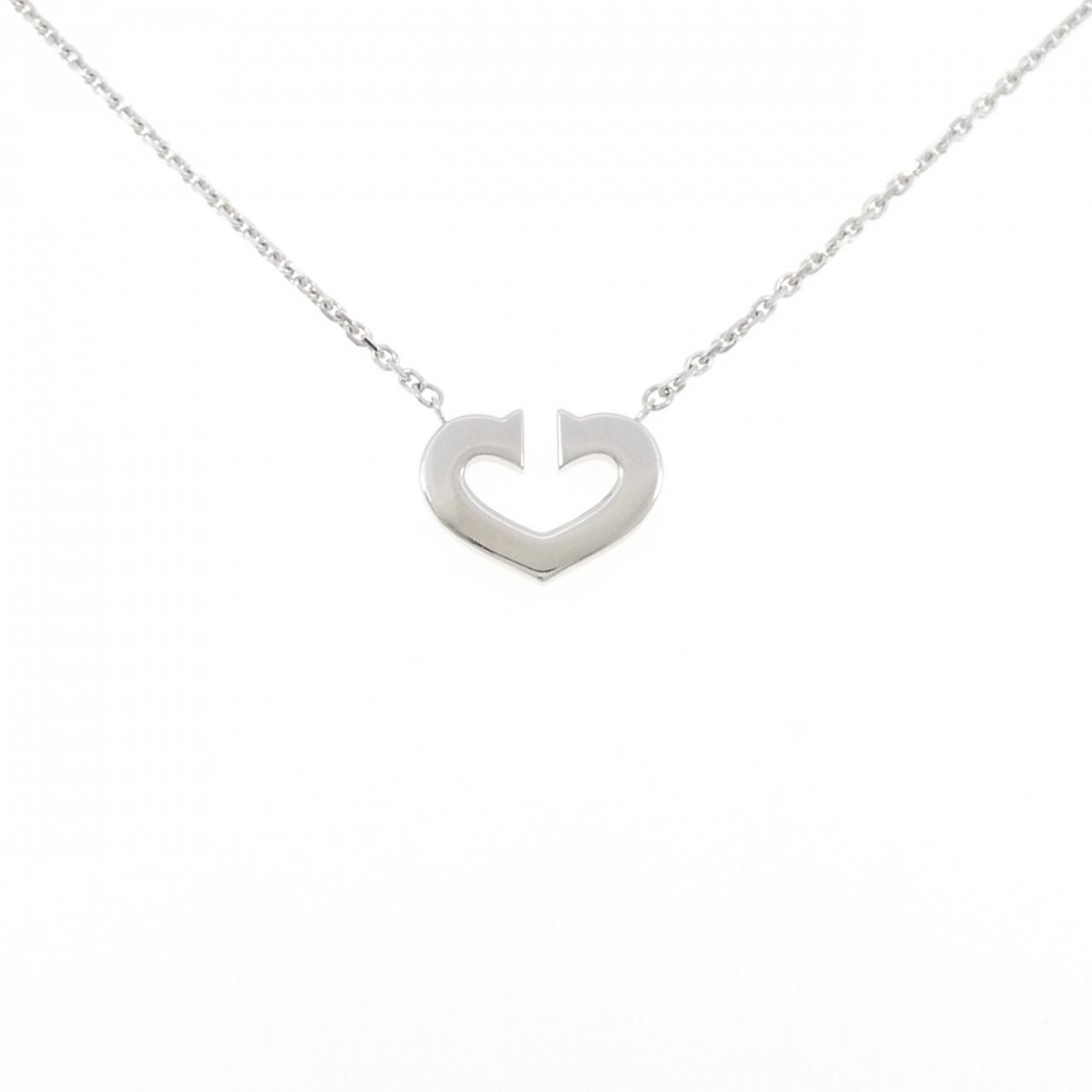 Cartier C Necklace White Gold