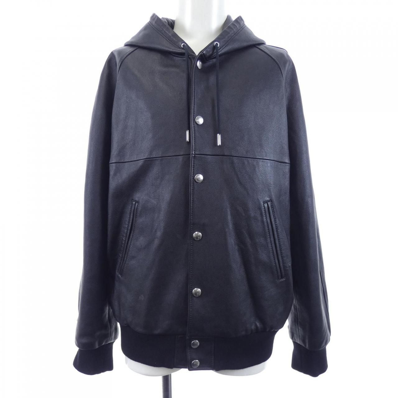 Celine Leather Jacket Black