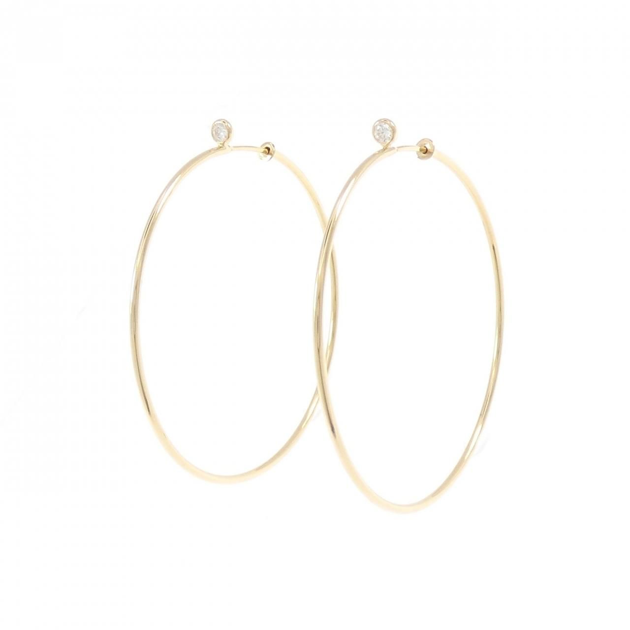 Tiffany & Co Diamond Hoop Earrings — view 2
