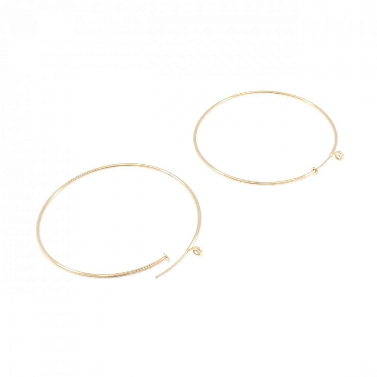 Tiffany & Co Diamond Hoop Earrings — view 3