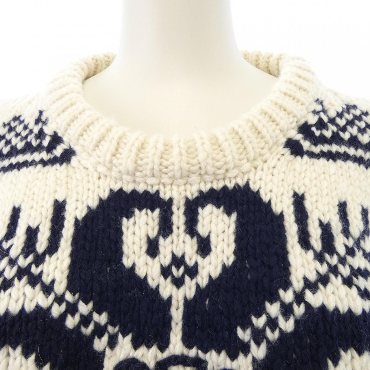 Celine Knit Sweater White — view 5