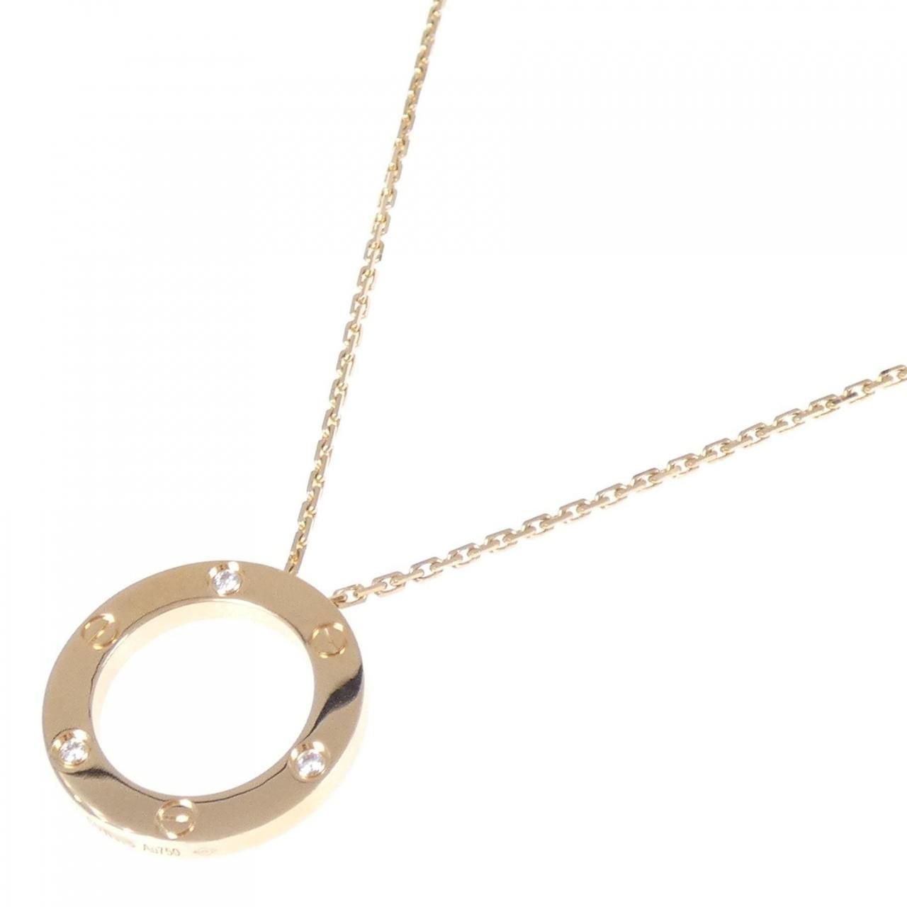 Cartier Love Necklace Half Diamond — view 2