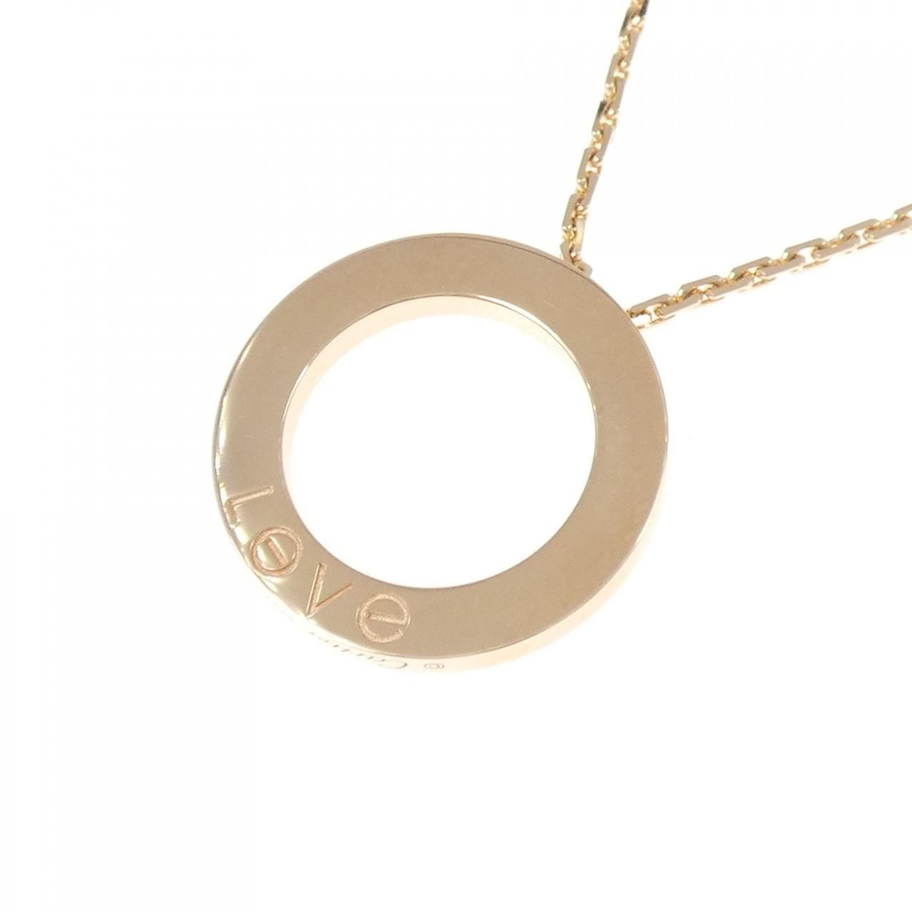 Cartier Love Necklace Half Diamond — view 4