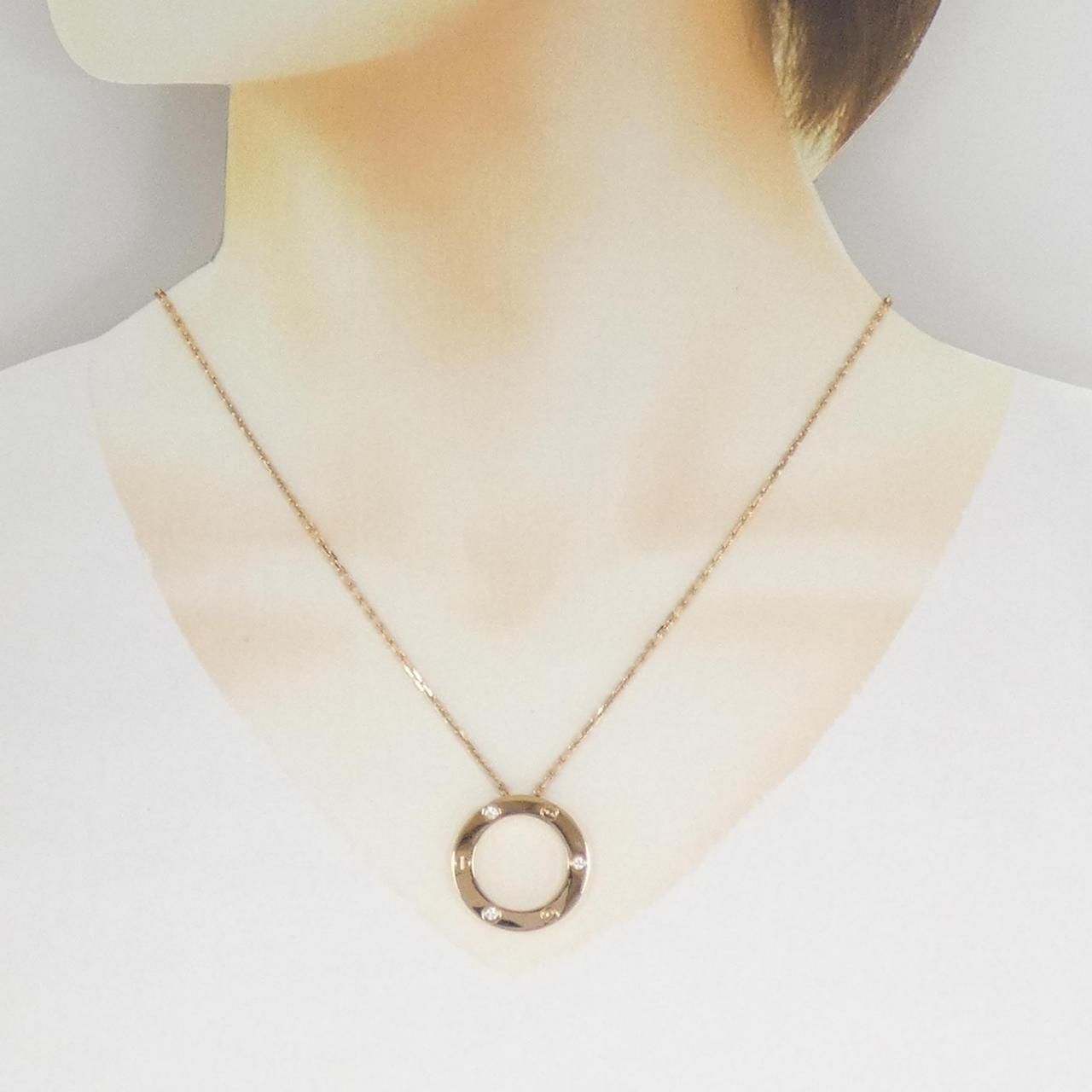 Cartier Love Necklace Half Diamond — view 6