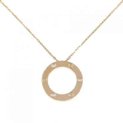 Cartier Love Necklace Half Diamond