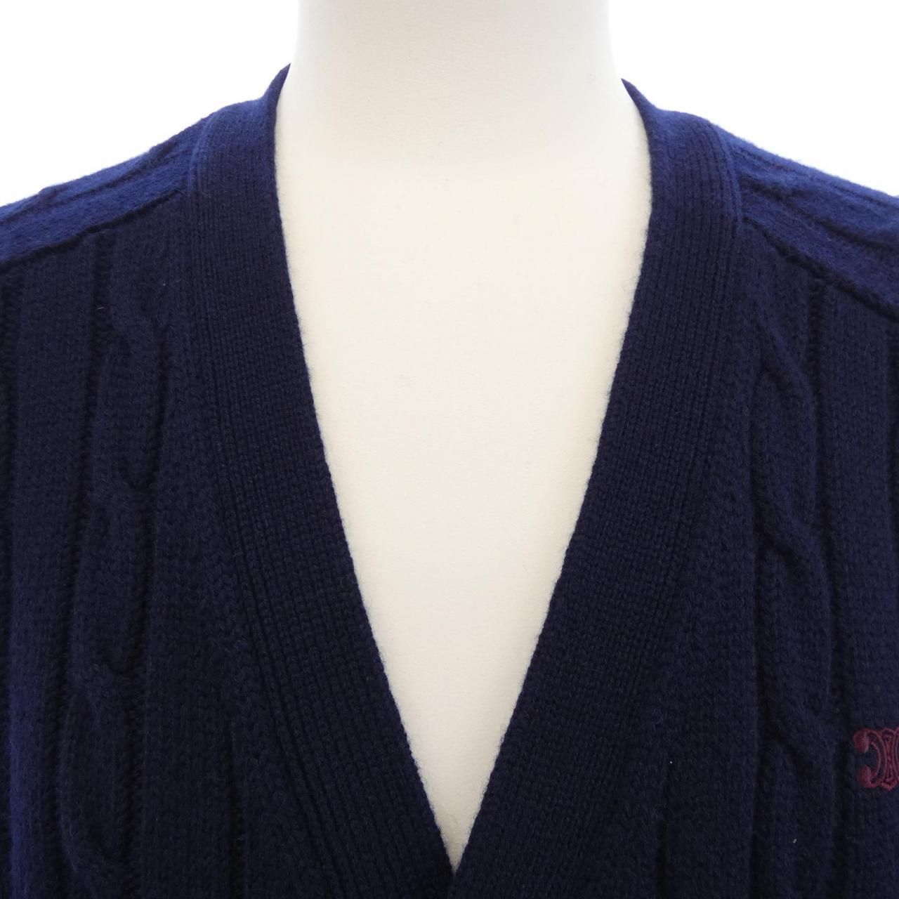 Celine Triomphe Cardigan Navy — view 5