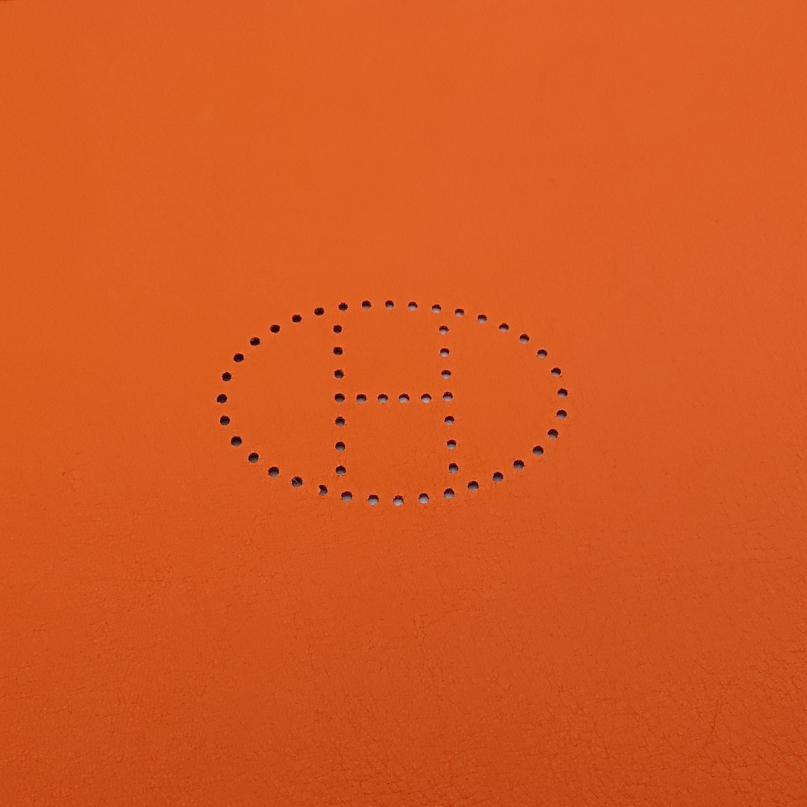 Hermes Vidoposh Midosuji Limited Tray Leather Logo Orange — view 7