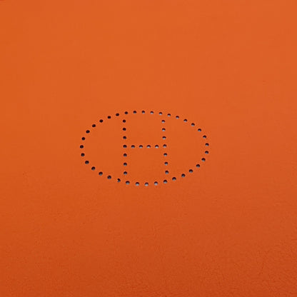 Hermes Vidoposh Midosuji Limited Tray Leather Logo Orange — view 7