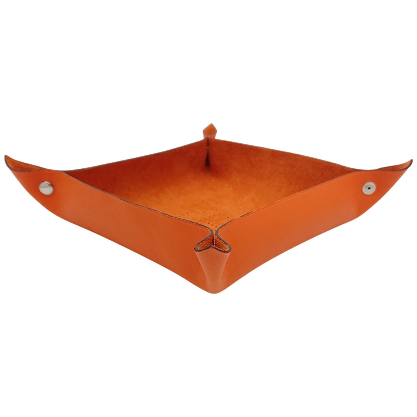 Hermes Vidoposh Midosuji Limited Tray Leather Logo Orange — view 5