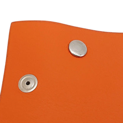 Hermes Vidoposh Midosuji Limited Tray Leather Logo Orange — view 9