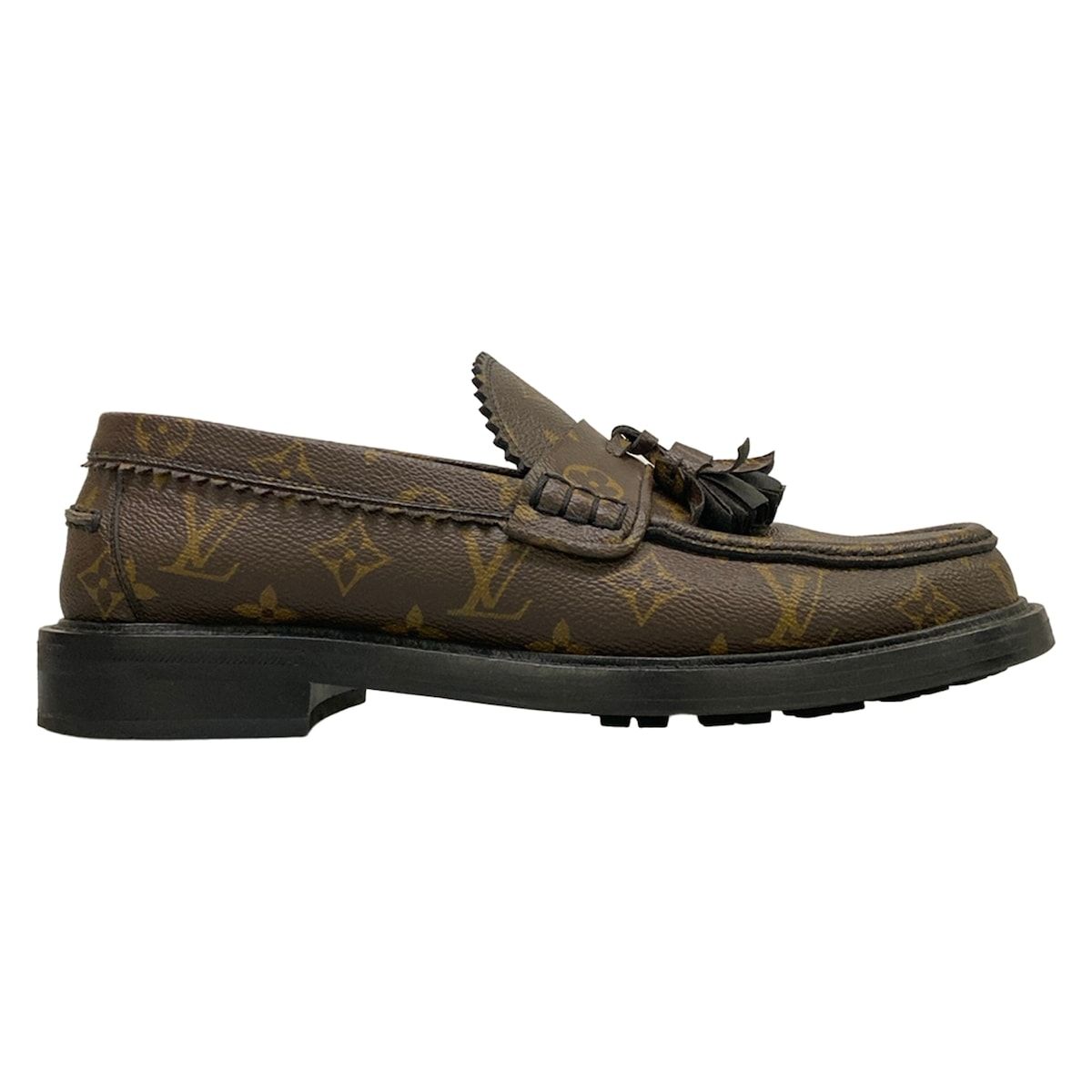 Louis Vuitton Loafers 8 Voltaire Line Monogram Tassel — view 4