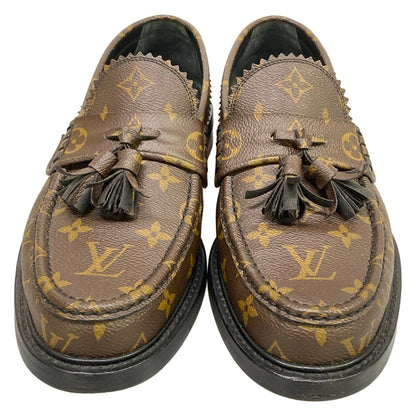 Louis Vuitton Loafers 8 Voltaire Line Monogram Tassel — view 5