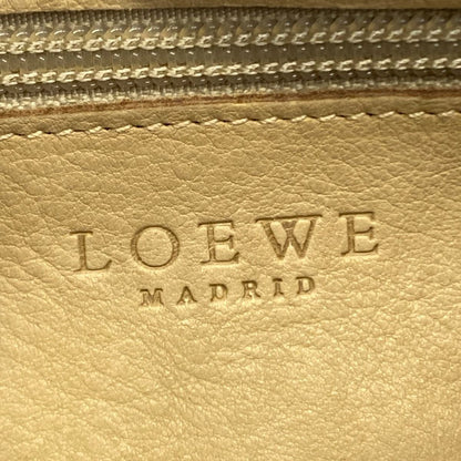 Loewe Shoulder Bag Beige Ivory Anagram Leather — view 9