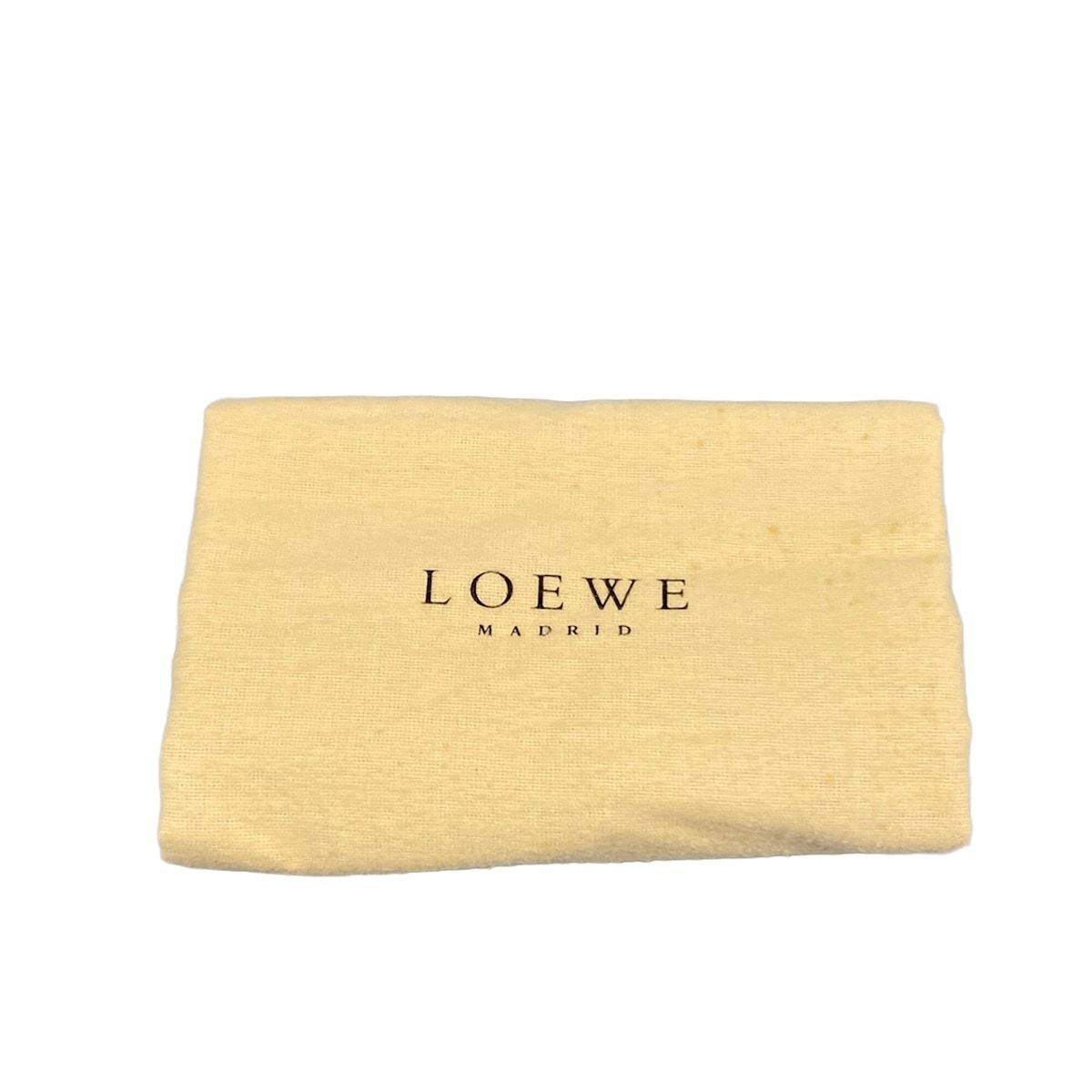Loewe Shoulder Bag Beige Ivory Anagram Leather — view 8