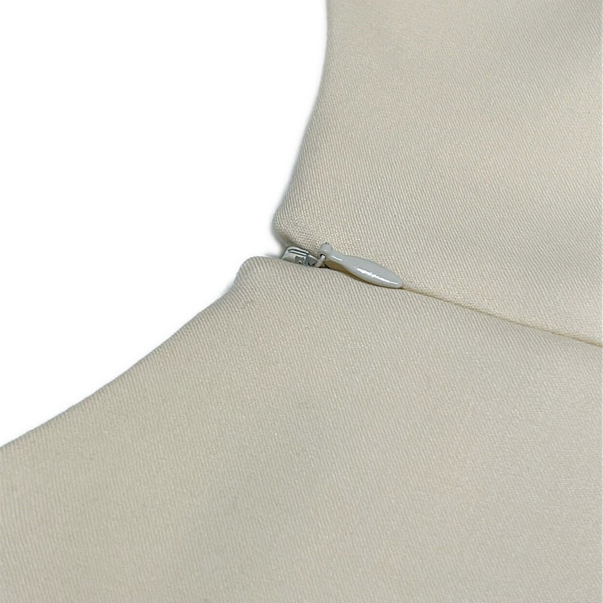 Dior Dress I 40 Ivory Sleeveless Long Wool — view 8