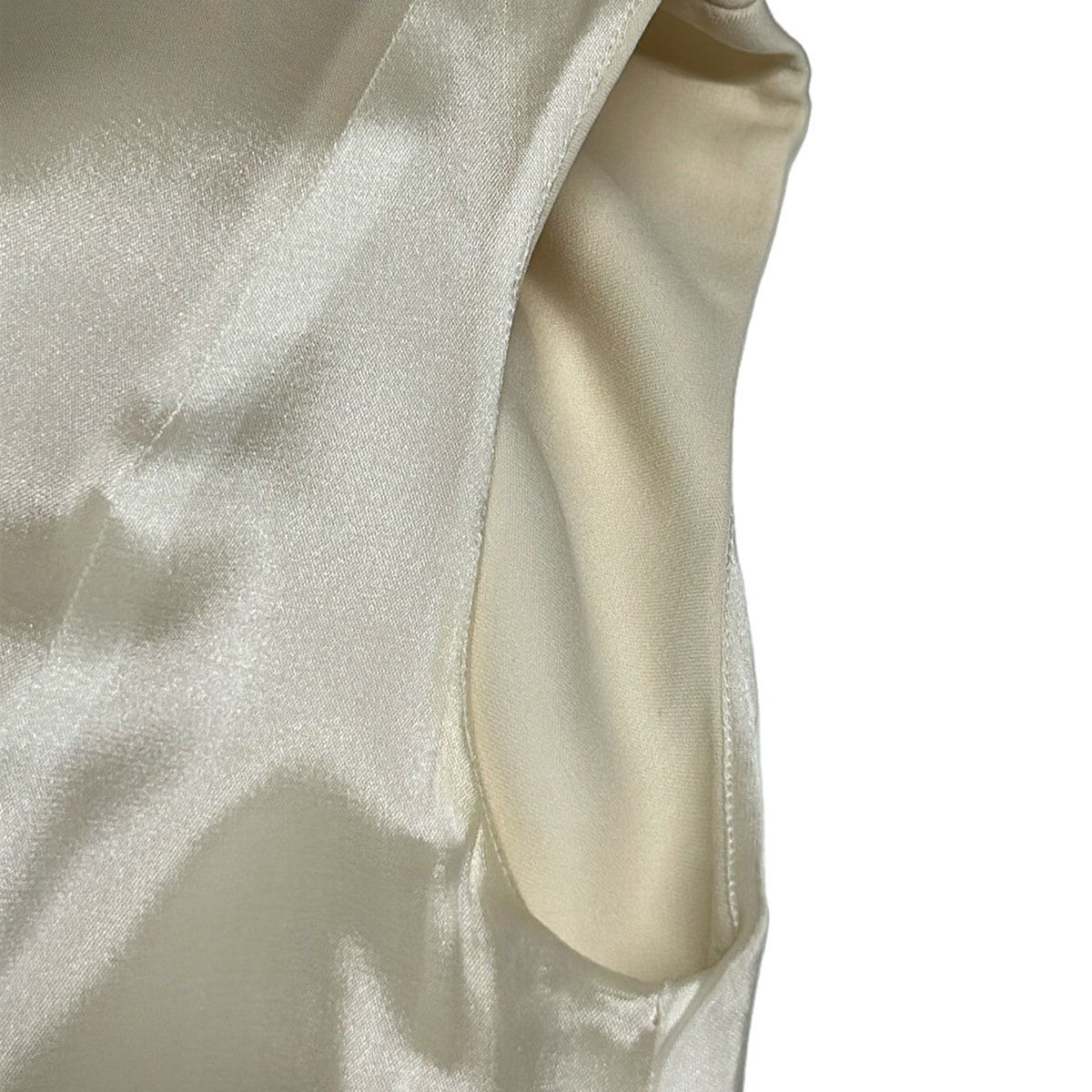 Dior Dress I 40 Ivory Sleeveless Long Wool — view 7