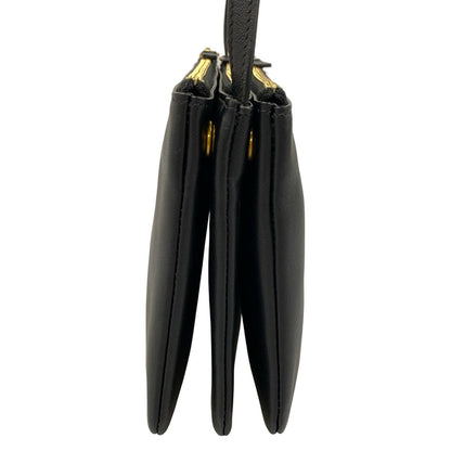 Celine Shoulder Bag Trio Black Leather — view 4