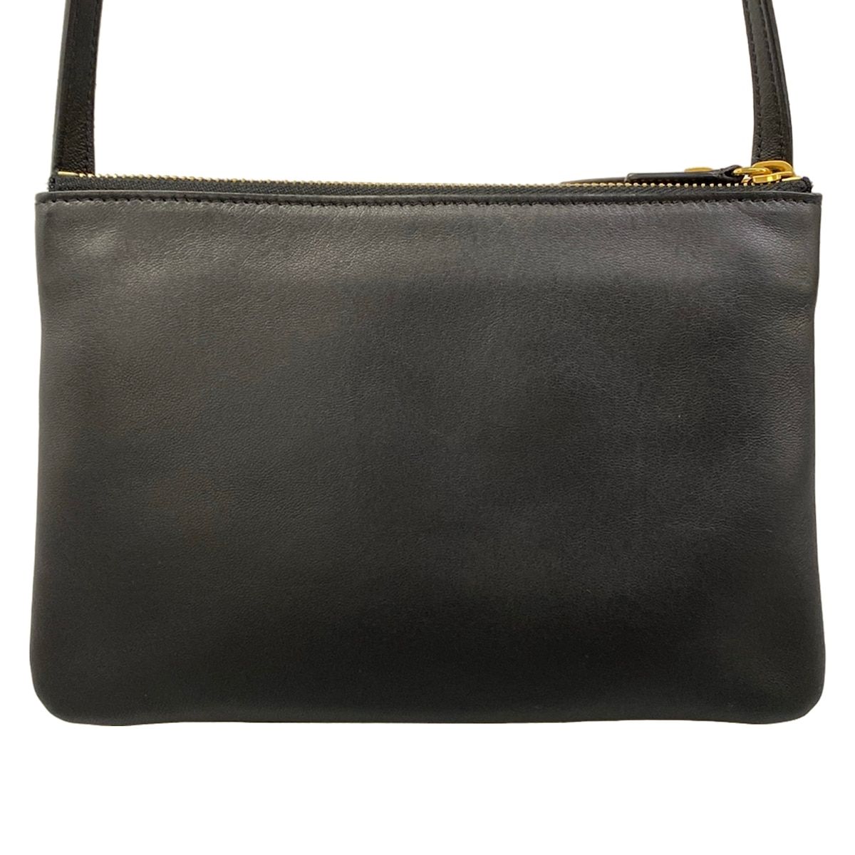 Celine Shoulder Bag Trio Black Leather — view 3