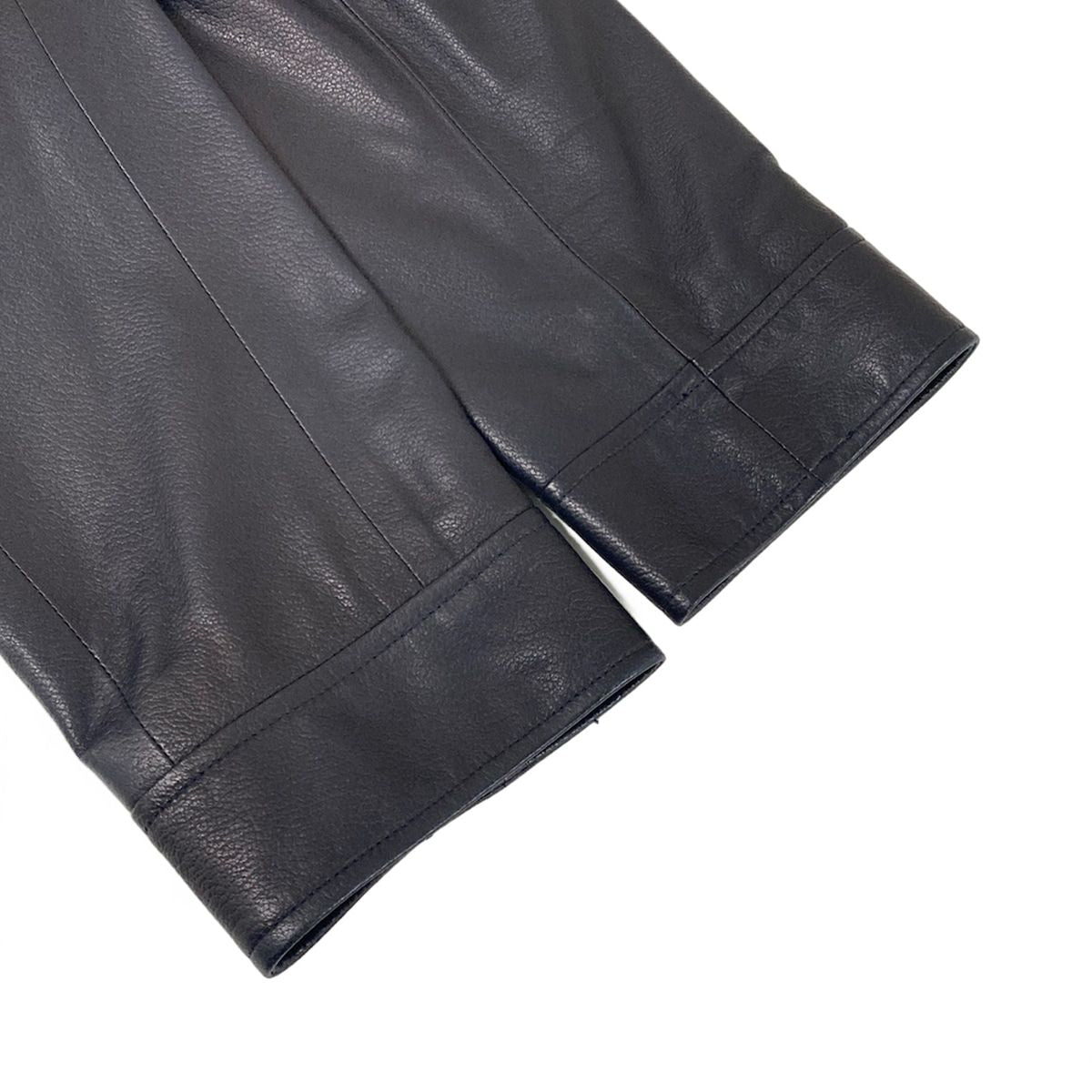 Chanel Jacket 38 M Dark Navy Long Sleeve Lambskin Spring Autumn — view 5