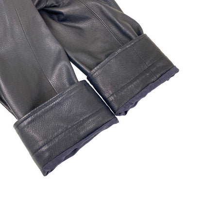 Chanel Jacket 38 M Dark Navy Long Sleeve Lambskin Spring Autumn — view 6